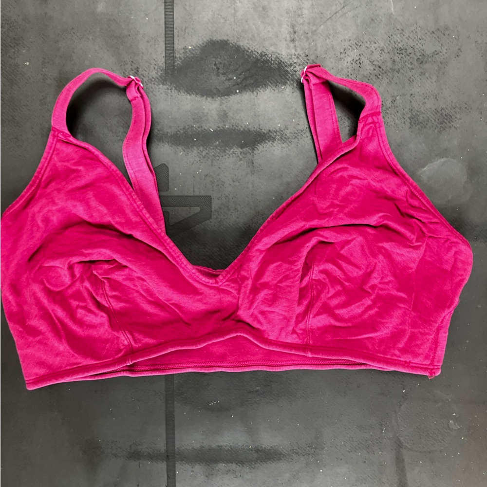 Parade wireless bralette hot pink cotton